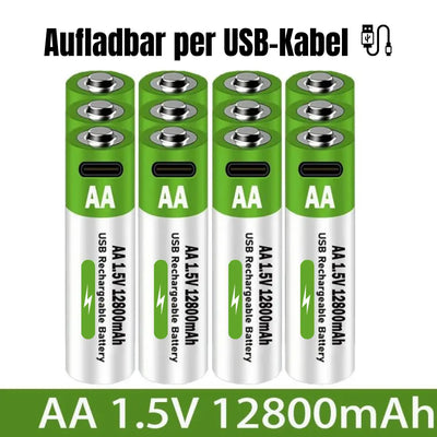 USB-Batterien - Nachhaltig & praktisch-Dalson-12 Stk.-Dalson.ch