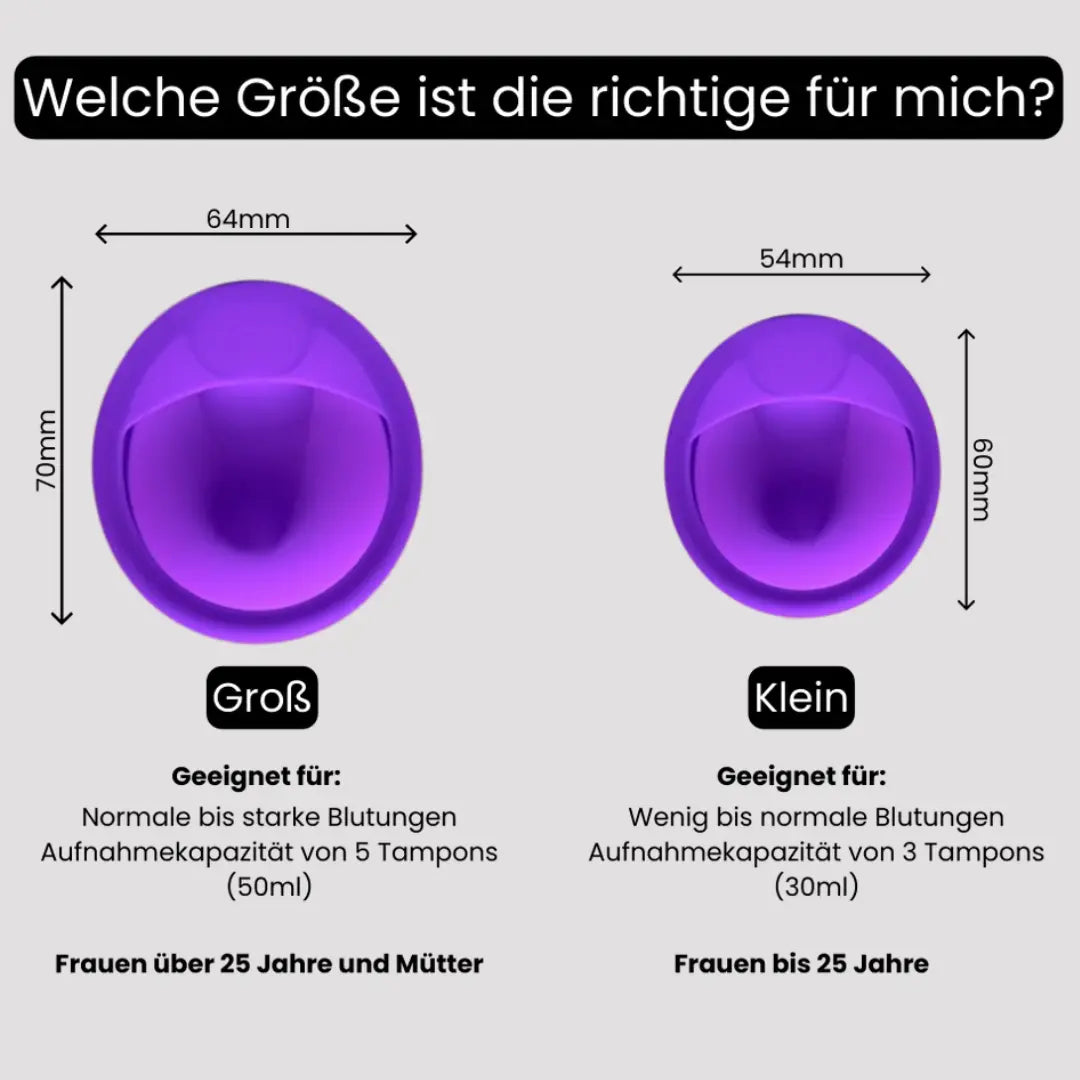 PeriodCup - Fühl dich auch wärdend der Periode frei-Dalson-Kleiner Cup-Dalson.ch