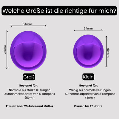 PeriodCup - Fühl dich auch wärdend der Periode frei-Dalson-Kleiner Cup-Dalson.ch