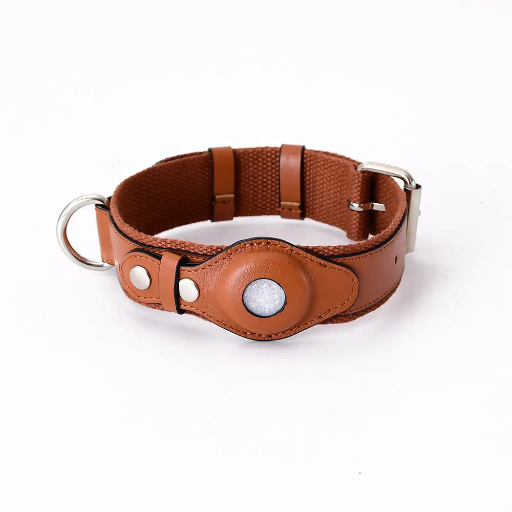 AirTrack Hundehalsband - Weltweit ohne Abonnement!-0-Dalson-Braun-S (24-32cm)-Nur Halsband-Dalson.ch