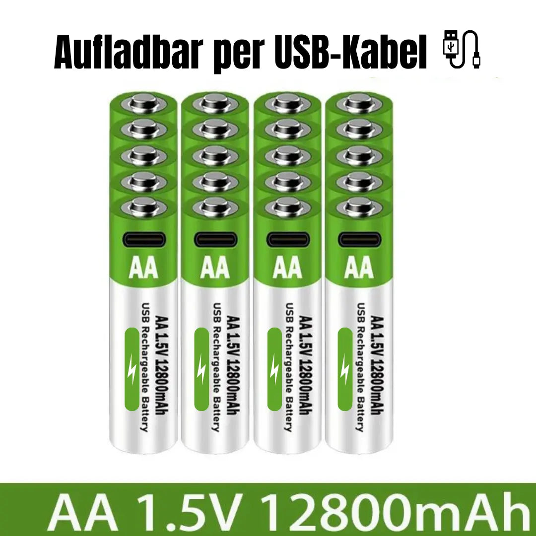 USB-Batterien - Nachhaltig & praktisch-Dalson-20 Stk.-Dalson.ch