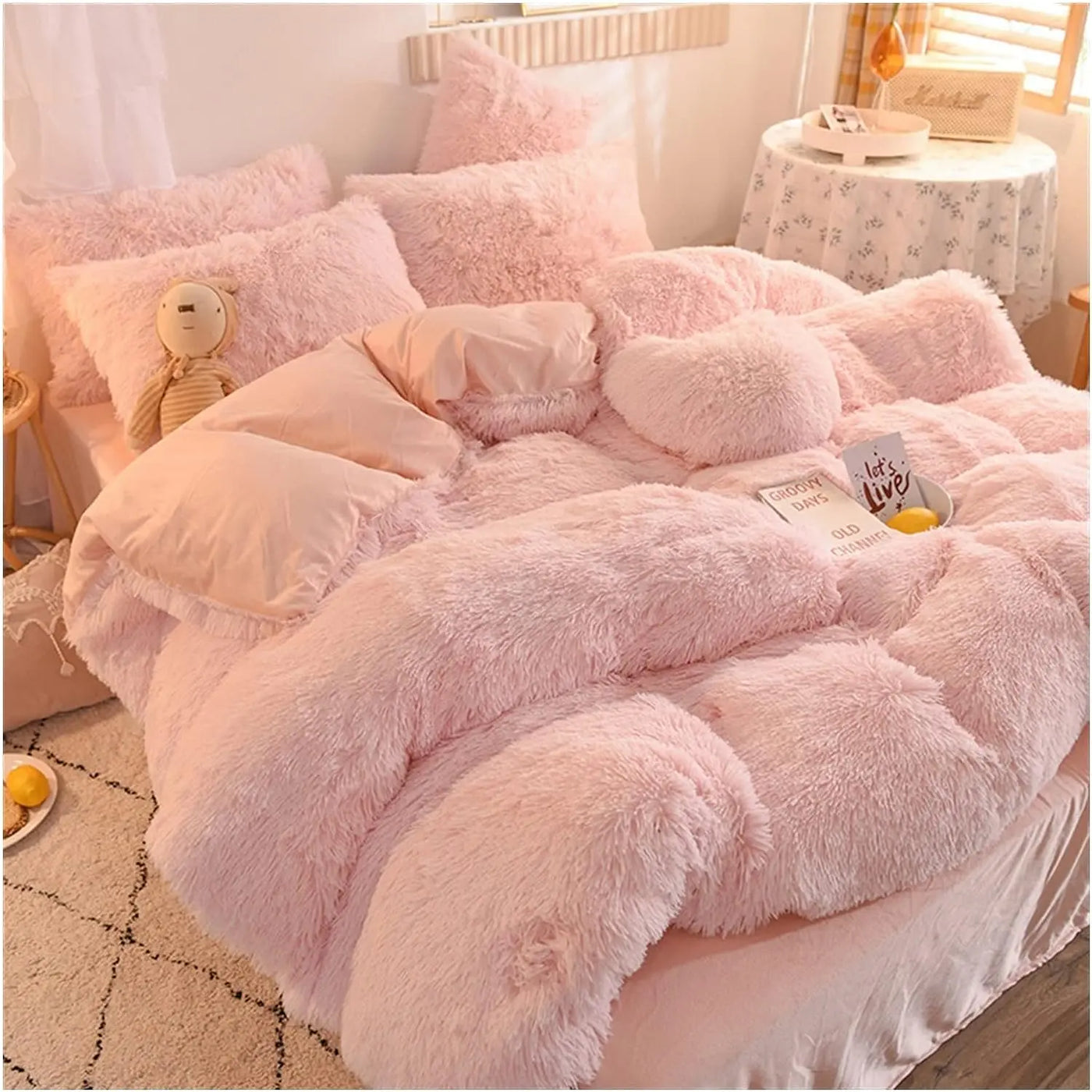FluffyDuvet - Der kuscheligste Bettanzug-Dalson-Pink-1.4m Matratze-Dalson.ch