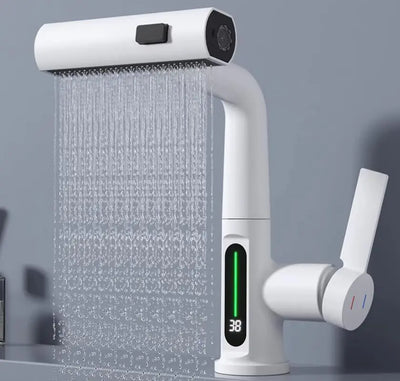 EleganceFlow - Der luxuriöse Wasserhahn-Dalson-Weiß-Dalson.ch