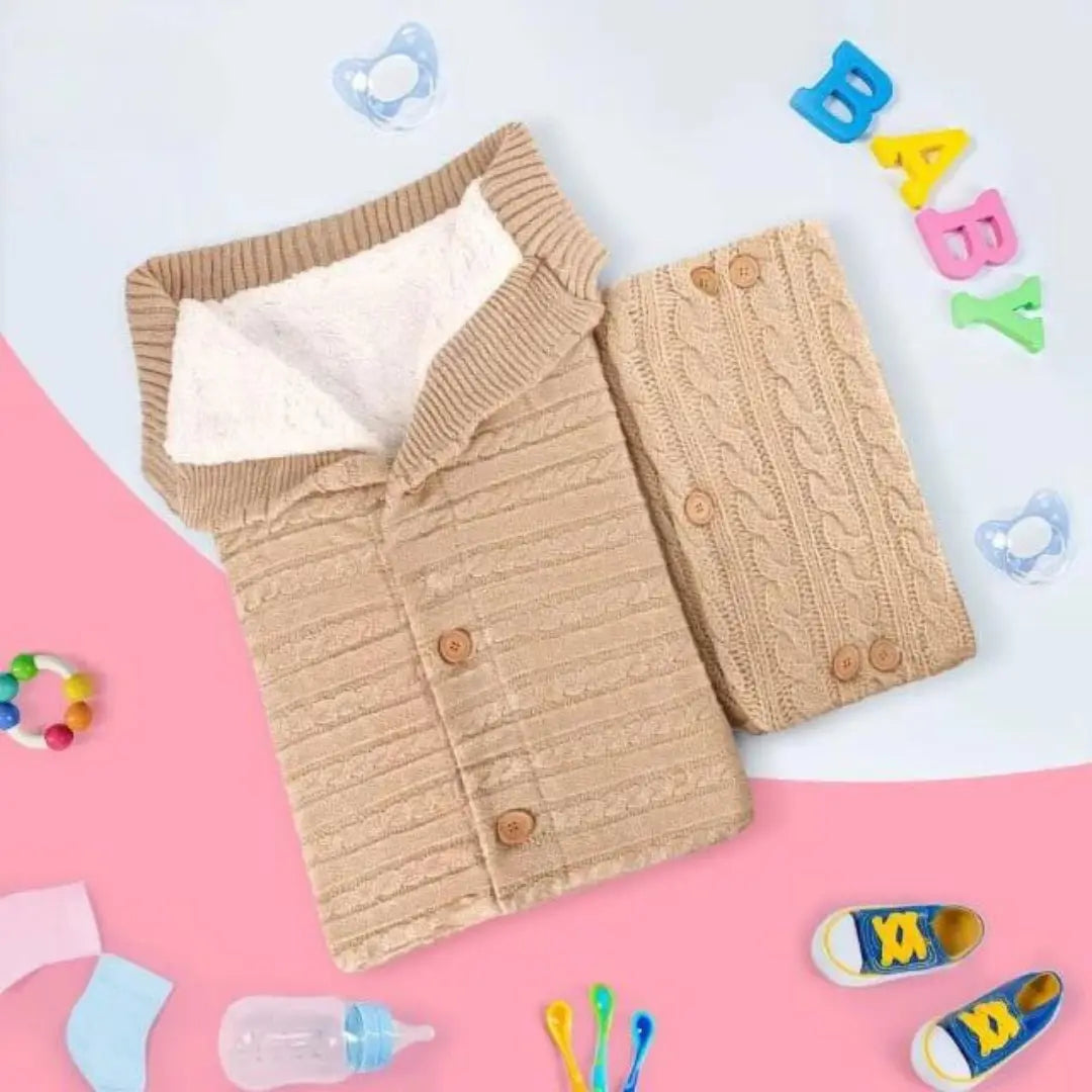 Mamia Babyschlafsack-Dalson-Beige-mit Handwärmer-Dalson.ch
