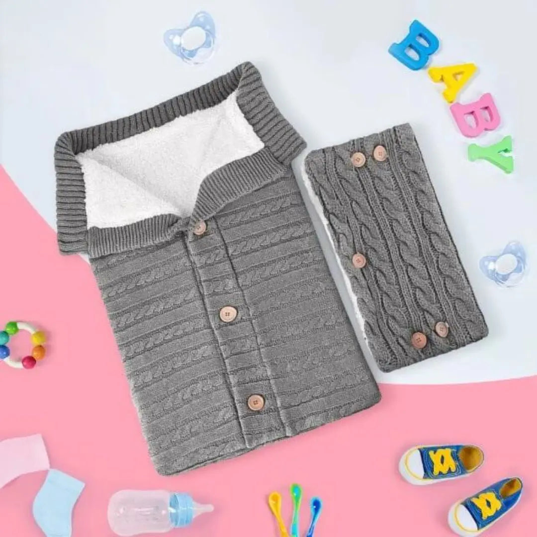 Mamia Babyschlafsack-Dalson-Grau-mit Handwärmer-Dalson.ch