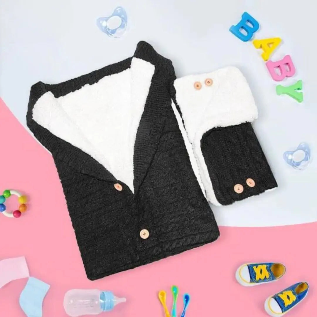 Mamia Babyschlafsack-Dalson-Schwarz-mit Handwärmer-Dalson.ch