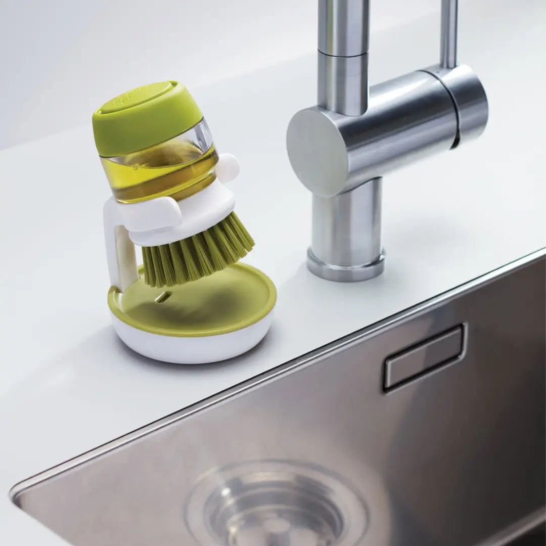 CleanScrub - Abwaschbürste mit Flüssigkeitsspender-Dalson-1 Stk. Grün-Dalson.ch