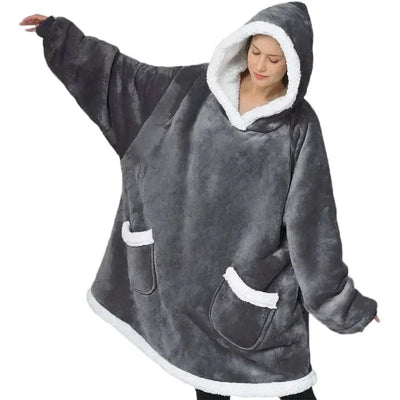 The Hoodie - Der XXL Hoodie für kalte Tage-Dalson-Grau / Länge 90cm-Dalson.ch