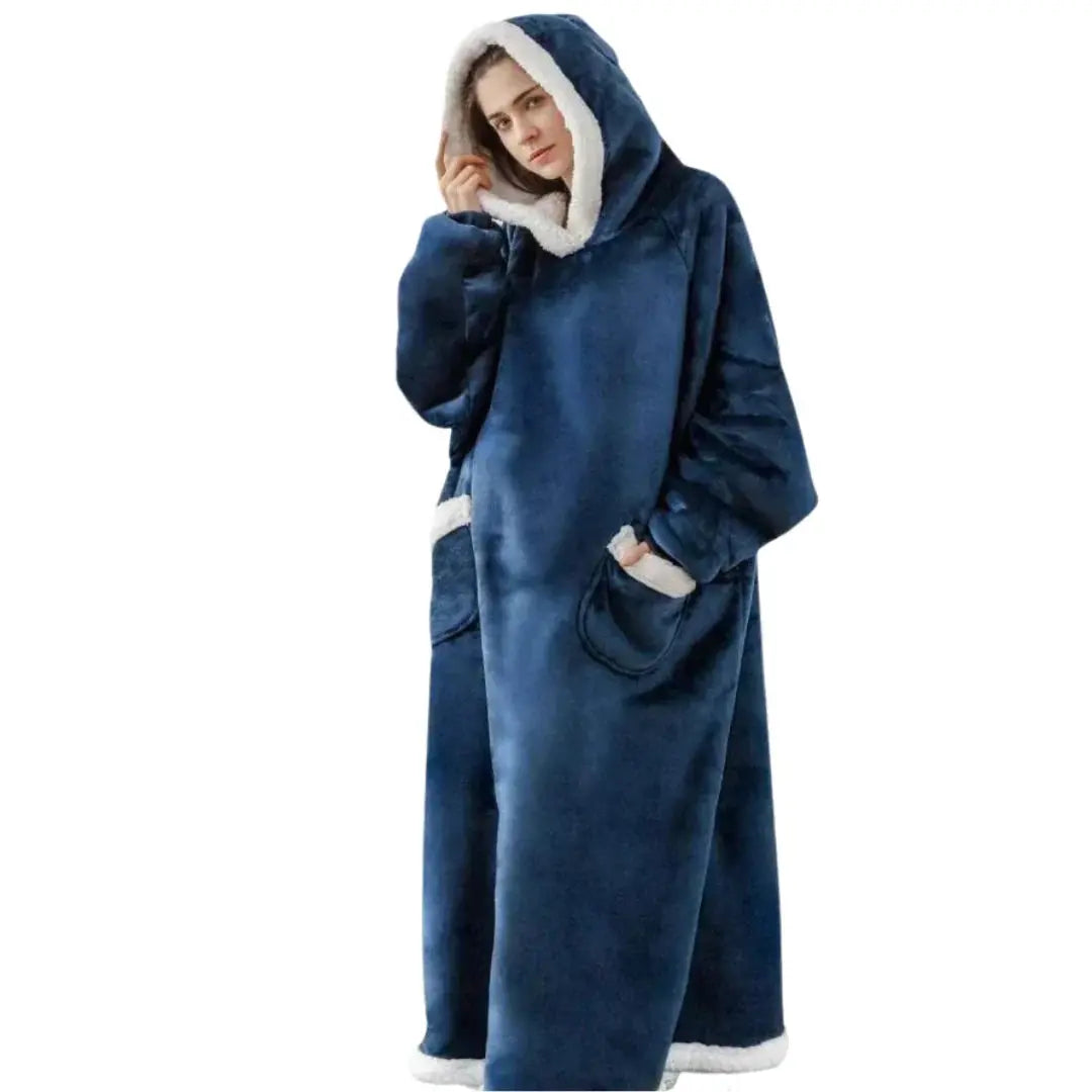 The Hoodie - Der XXL Hoodie für kalte Tage-Dalson-Navy Blau / Länge 120cm-Dalson.ch