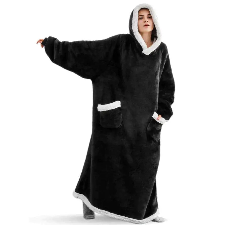 The Hoodie - Der XXL Hoodie für kalte Tage-Dalson-Schwarz / Länge 120cm-Dalson.ch