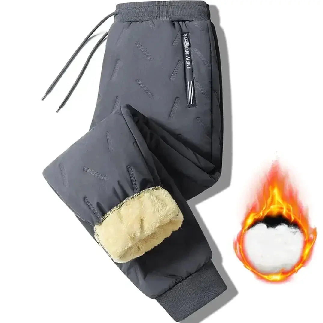 NorthWind - Gefütterte Winterhose-Dalson-S-Grau-Mit Fuss-Elast-Dalson.ch