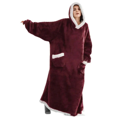 The Hoodie - Der XXL Hoodie für kalte Tage-Dalson-Rot / Länge 120cm-Dalson.ch