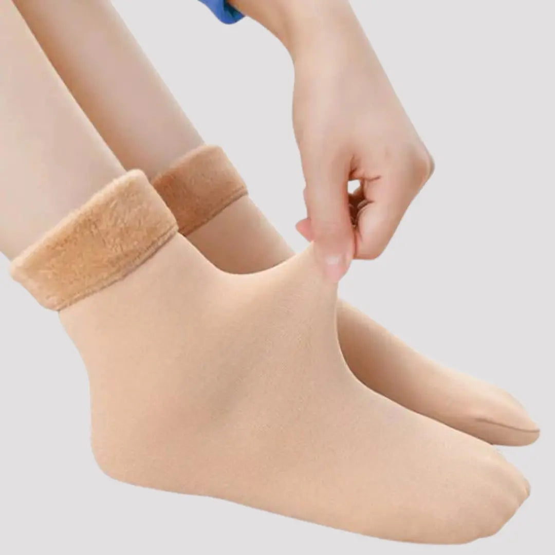 FleeceSocken - Die kuscheligsten Socken-Dalson-Beige 3er Set-Dalson.ch