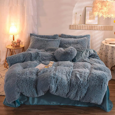 FluffyDuvet - Der kuscheligste Bettanzug-Dalson-Blau-1.2m Matratze-Dalson.ch