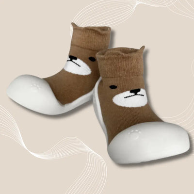 Froggy - Die Schuhe für die ersten Monate-Dalson-Braun-5-9 Monate-Dalson.ch