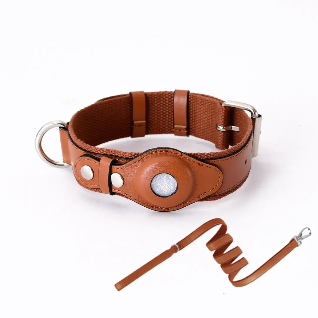AirTrack Hundehalsband - Weltweit ohne Abonnement!-0-Dalson-Braun-S (24-32cm)-Halsband & leine-Dalson.ch