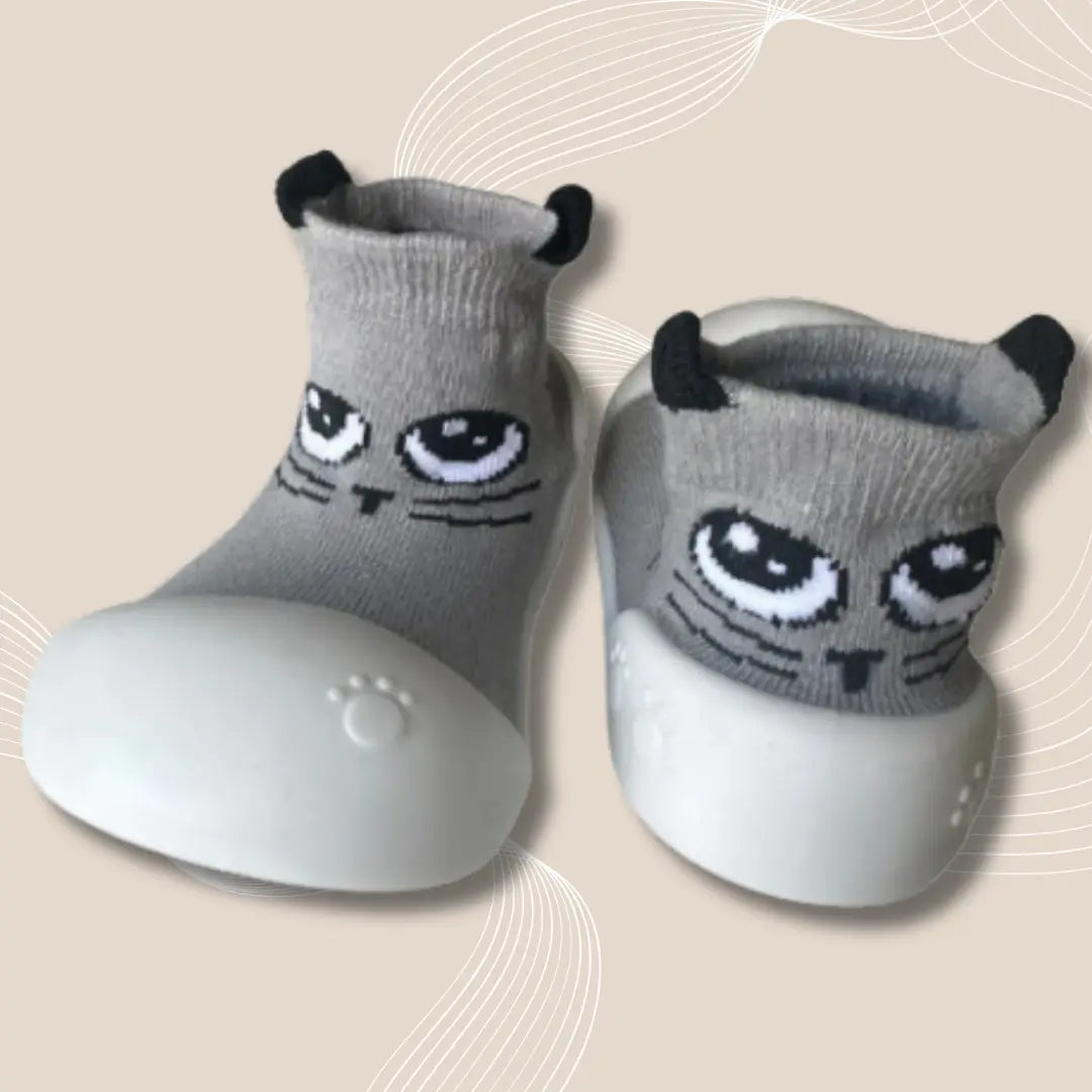 Froggy - Die Schuhe für die ersten Monate-Dalson-Dunkelgrau-5-9 Monate-Dalson.ch