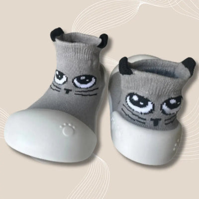 Froggy - Die Schuhe für die ersten Monate-Dalson-Dunkelgrau-5-9 Monate-Dalson.ch