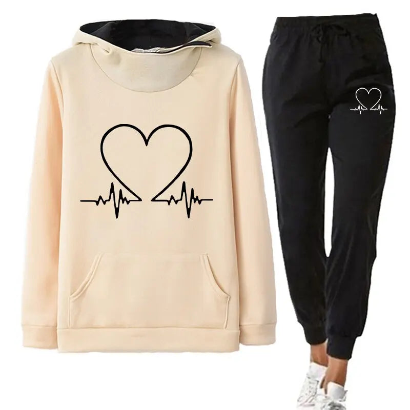 Heartbeat - Kuscheliger Jogginganzug Unisex-Dalson-Gelb-S-Dalson.ch
