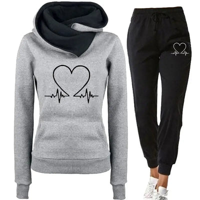 Heartbeat - Kuscheliger Jogginganzug Unisex-Dalson-Grau-S-Dalson.ch