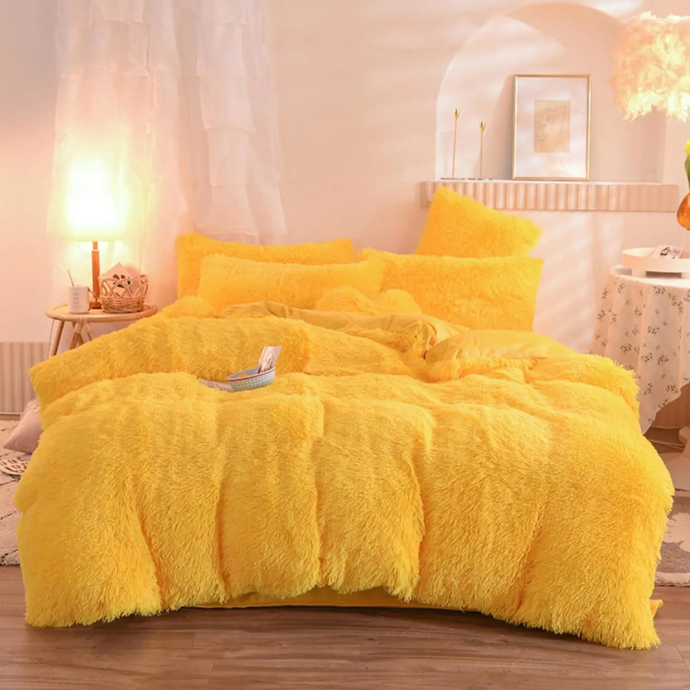 FluffyDuvet - Der kuscheligste Bettanzug-Dalson-Gelb-1.2m Matratze-Dalson.ch