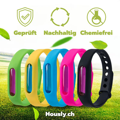 Insektenschutz Armband - Kaufe jetzt 5 für 2 mit der Familienpackung-0-Dalson-5 Farben (Familienpackung)-Dalson.ch