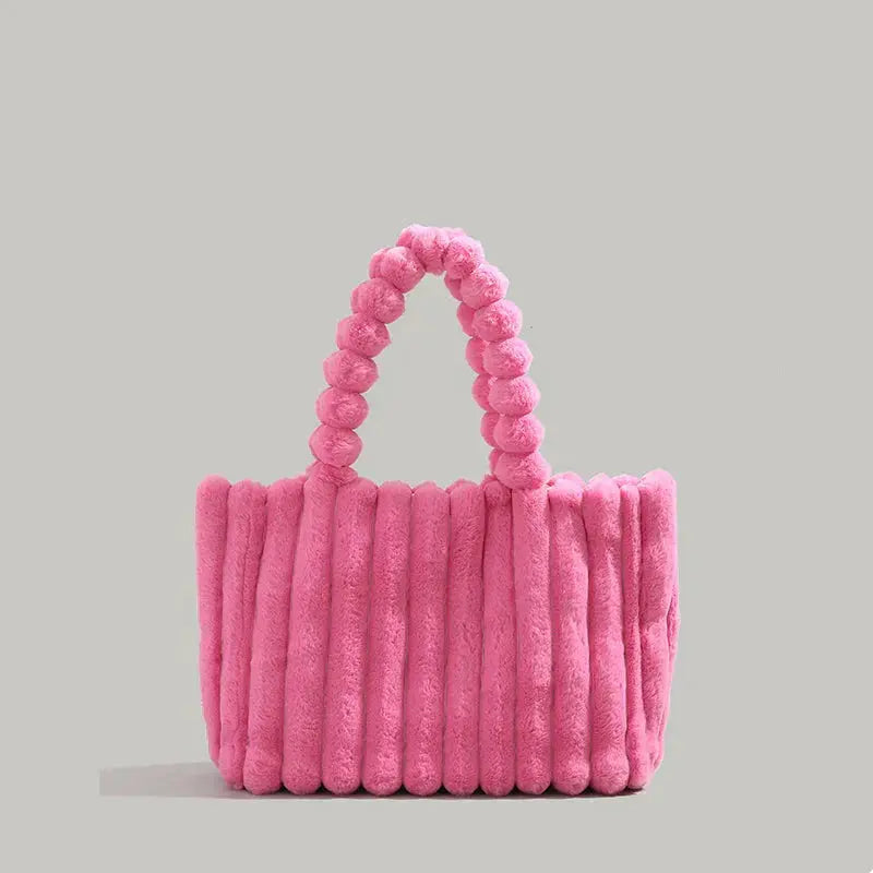 CloudyBag - Aus Plüsch mit viel Platz-Dalson-Himbeerrot-Dalson.ch