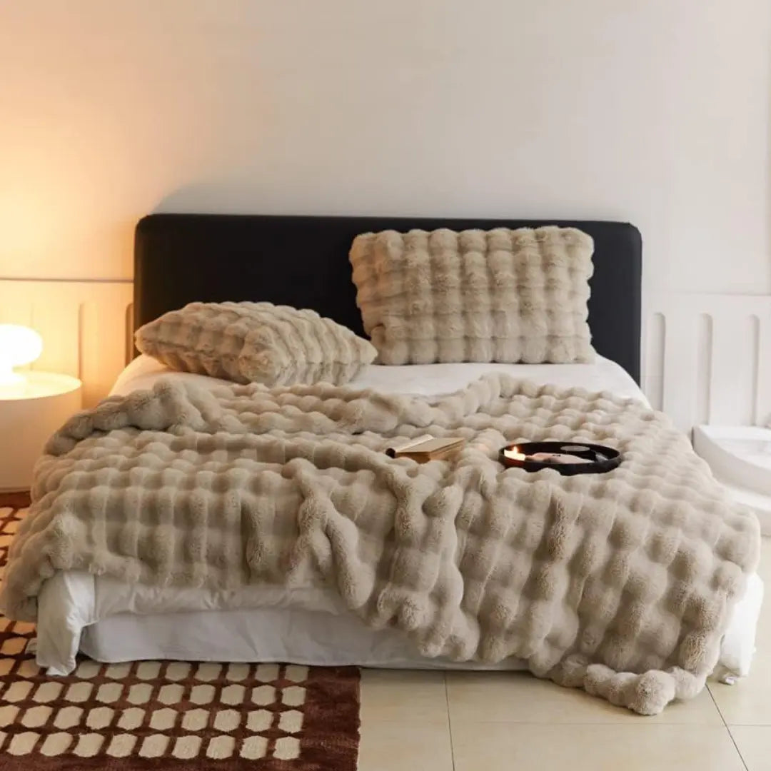 FluffyDream - Atemberaubender Wohlfühleffekt-Dalson-Khaki-130x160cm-Dalson.ch