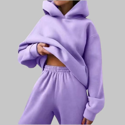 Elora - Bequemer Sweater SET-Dalson-Lila-S-Dalson.ch