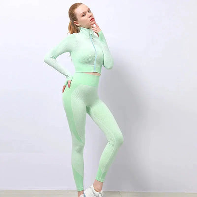 GymWoman - 3 teiliges Set-Dalson-Mintgrün-S-Dalson.ch