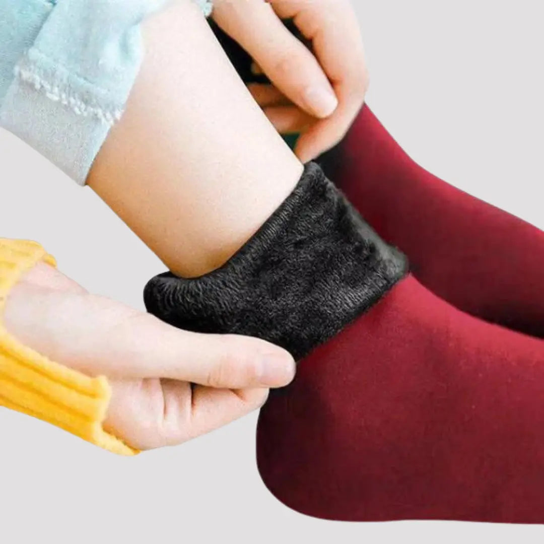 FleeceSocken - Die kuscheligsten Socken-Dalson-Rot 3er Set-Dalson.ch