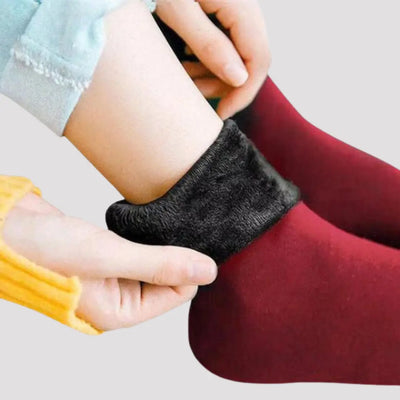 FleeceSocken - Die kuscheligsten Socken-Dalson-Rot 3er Set-Dalson.ch
