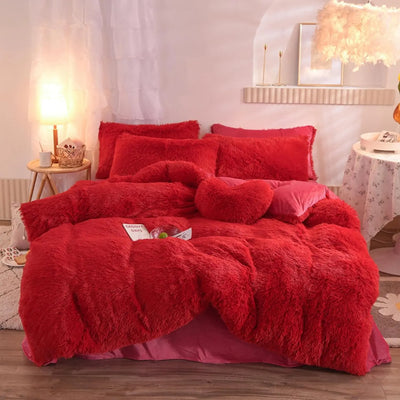 FluffyDuvet - Der kuscheligste Bettanzug-Dalson-Rot-1.2m Matratze-Dalson.ch