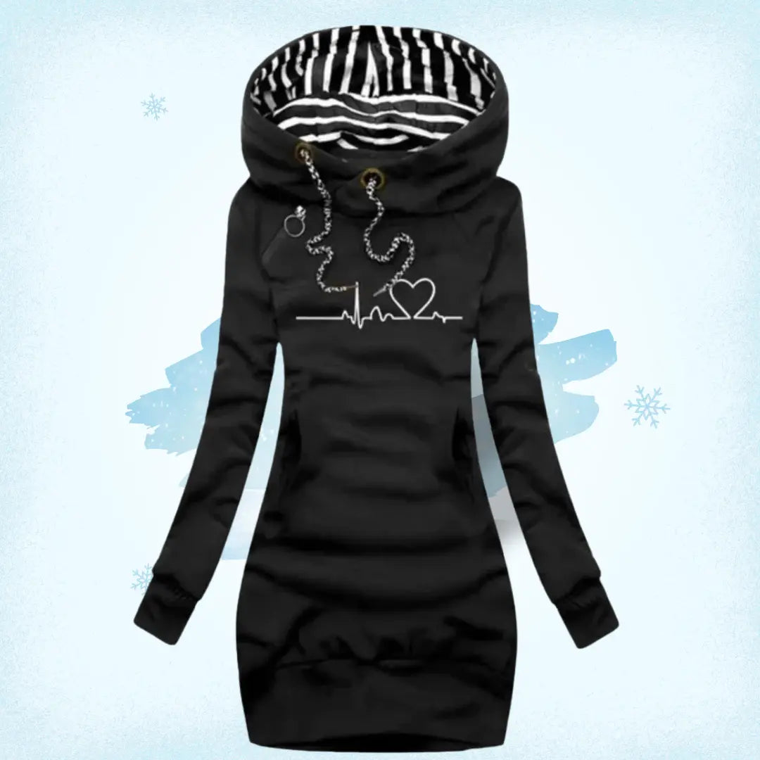 CozyHeart - Der Hoodie mit Herzschlag-Dalson-Schwarz-S-Dalson.ch