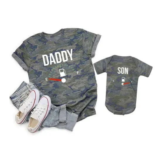 Daddy & Sohn Outfit-Dalson-Body 0-3M-Camouflage-Dalson.ch