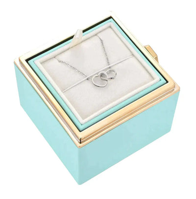 LoveBox - Das perfekte Geschenk-Dalson-Türkis Rosenbox inkl. Silberkette-Dalson.ch