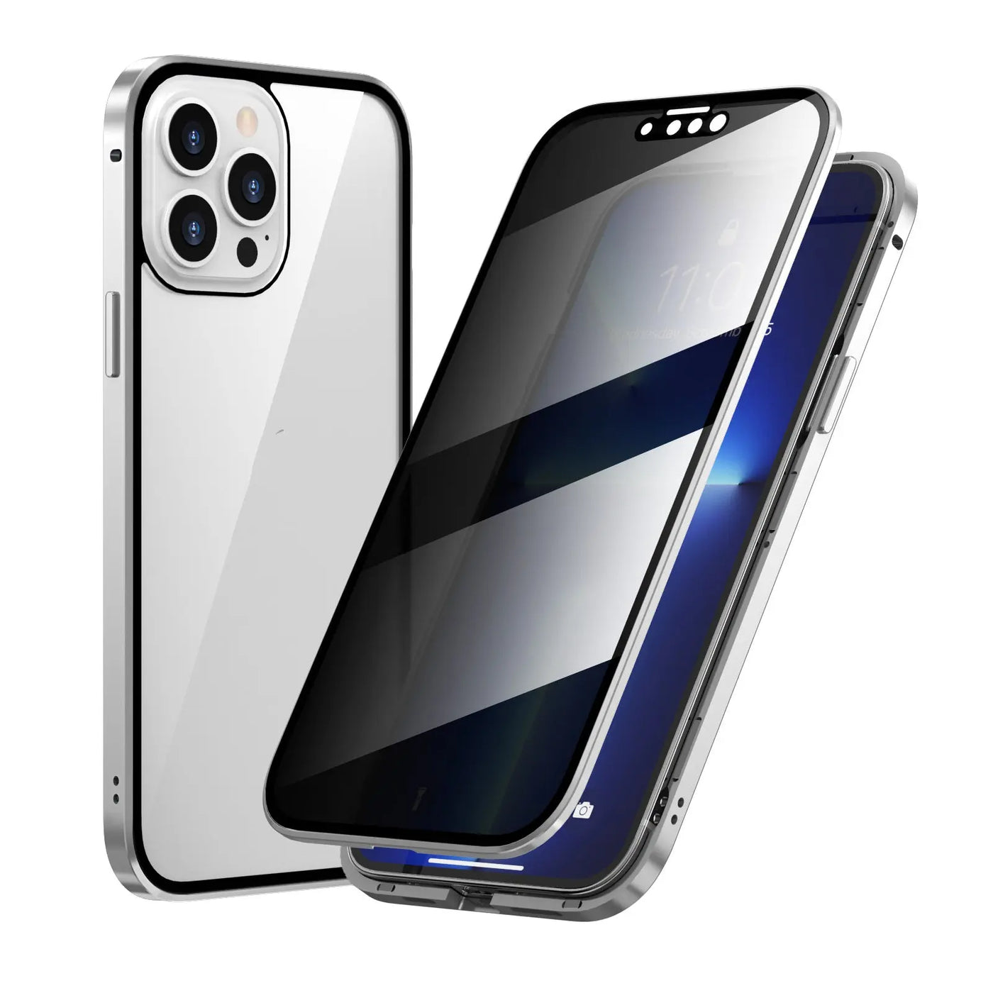 PrivacyCase für iPhone-Dalson-Silber-iPhone 11-Dalson.ch