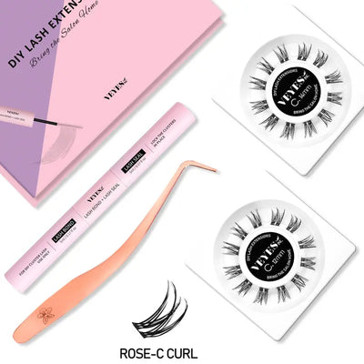 DIY Lashes Queen Starter Kit-Dalson-Rosé-12MM-Dalson.ch