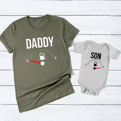 Daddy & Sohn Outfit-Dalson-Body 0-3M-Grau-Dalson.ch