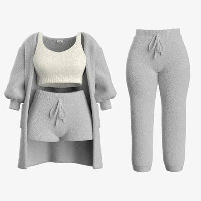 CosySet - Sooo flauschig!-Dalson-Grau-S-4 Stück SET-Dalson.ch