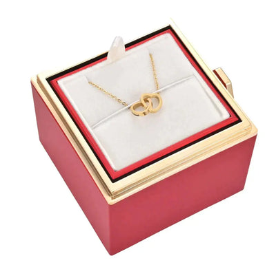 LoveBox - Das perfekte Geschenk-Dalson-Rot Rosenbox inkl. Goldkette-Dalson.ch